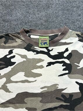 Vintage Claudio Nucci Camo Short Sleeve Tee - Green/Brown/Black